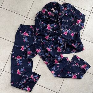 Victoria's Secret Navy Floral Pajama Set